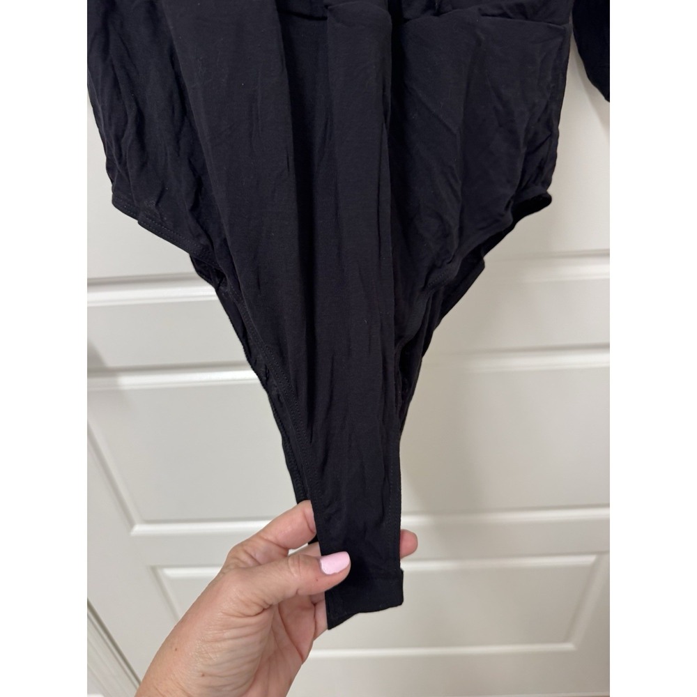 Rachel Zoe Women Black Nicole Ruffled V-Neck Body Suit XL EKB100 NWT - Picture 11 of 14